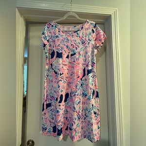 Lilly Pulitzer Short Sleeve T Shirt Dress - Ostrich Print!